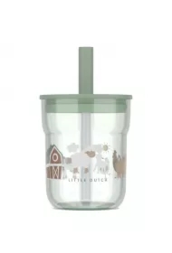Szklanka dziecięca ze słomką Mio  Little Farm 108023065399
