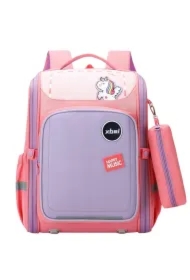 Plecak szkolny Jednorożec z piórnikiem różowy 21L