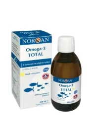 Omega-3 Total płynny olej rybny z witaminą D o smaku cytrynowym Suplement diety