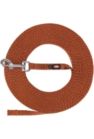 Smycz treningowa, dla psa, taśma, rdzawa, XS&ndash;S: 10 m/10 mm, lekka
