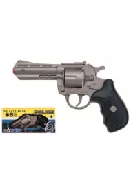 Metalowy rewolwer policyjny 8 naboi