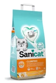 Clumping, żwirek, dla kotów, bentonit, wanilia i mandarynka, zbrylający