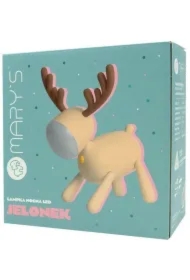 Lampka nocna LED jelonek beżowy