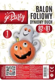 Balon foliowy Dyniowy duch 82x81cm