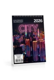 Kalendarz biurkowy 2026 city