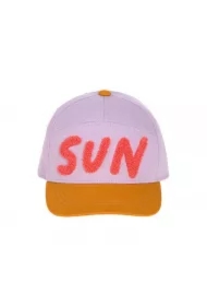 Czapka z daszkiem dziecięca Little Gang Sun gold/lilac 1-2 lata