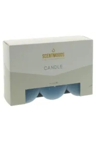 Rustykalna świeca w kolorze Ocean 5x5cm