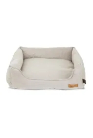 Legowisko dla psa, szaro-beżowe, 60 x 52 x 18cm, z zamkami