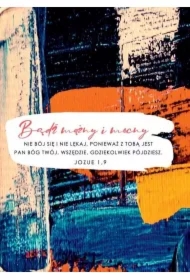 Kartka składana Bądź mężny i mocny ST