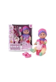 Lalka Natalia siusiający bobas z akcesoriami 30 cm