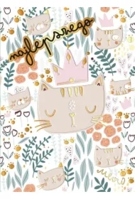 Karnet B6 Koty Pattern