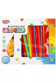  Klocki konstrukcyjne Słomki 100 elementów  MEGA CREATIVE 483251