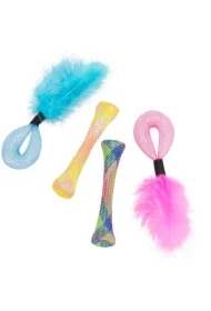 Zestaw Tubes, zabawki, dla kota, do 15 cm, z kocimiętką