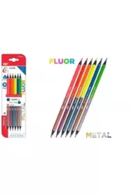 Kredki ołówkowe trójkątne 12 kolorów 6 szt