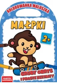 Kolorowanka maluszka. Małpki