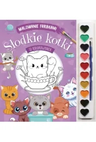 Malowanie farbkami. Słodkie kotki
