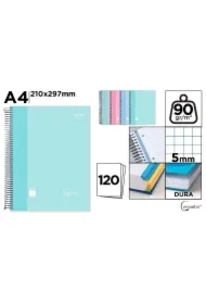 Notatnik A4/120K kołowy kratka MIX