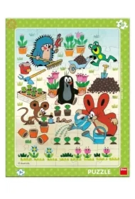 Puzzle ramkowe 40 el. Krecik w ogródku