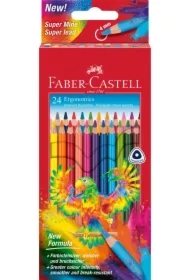 Kredki ołówkowe trójkątne 24 kolory