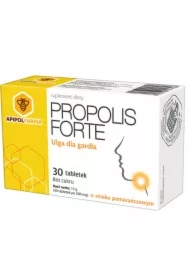 Propolis Forte pomarańczowe tabletki na gardło Suplement diety