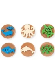 Stemple drewniane Morskie Zwierzęta