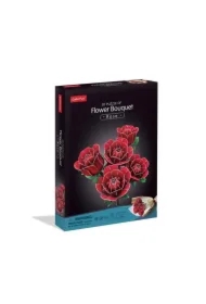 Puzzle 3D 265 el. Duży bukiet kwiatów Róże