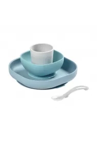 Komplet naczyń z silikonu z przyssawką Jungle