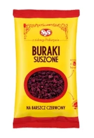 Buraki czerwone suszone