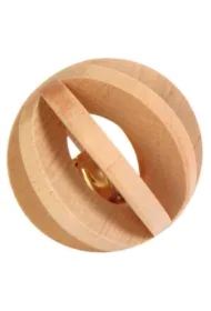 Drewniana piłka z dzwonkiem