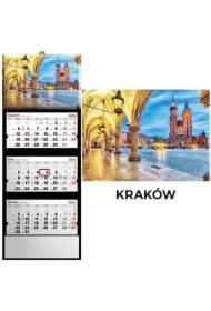 Kalendarz 2026 trójdzielny Kraków