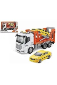 Laweta z autem światłem idźwiękiem