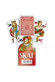 Modiano, karty do gry, czerwone