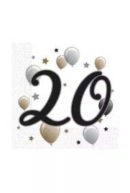 Serwetki papierowe Balloons - 20 33x33cm 20 szt