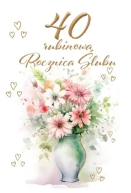 Kartka okolicznościowa Rocznica ślubu 40