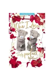 Kartka holograficzna 3D For the one I love