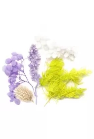 Kwiaty suszone dekoracyjne liliowy biały