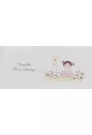 Karnet Chrzest DL C23 - Dziecko dziewczynka