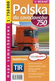 Mapa sam. POLSKA TIR 1:750 000 DEMART