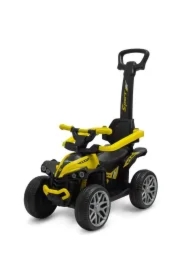 Jeździk z rączką Mega żółte