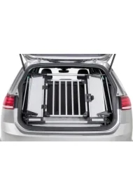 Barierka do bagażnika samochodowego, zapobiega wyskakiwaniu z bagażnika, srebrna/czarna, 94&ndash;114 x 69 cm, regulowana