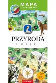 Mapa z naklejkami Przyroda Polski