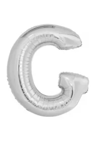 Balon foliowy litera G srebrna