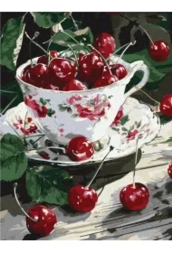 Malowanie po numerach - Wiśniowa rozkosz