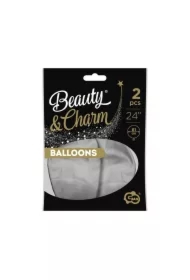 Balony Beauty&Charm platynowe srebrne