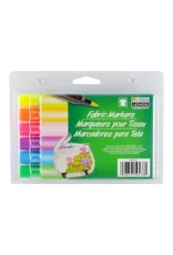 Markery tekstylne fluo 6 kolorów