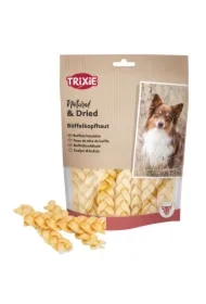 Warkocze ze skalpu wołowego, przysmak, dla psa, 12cm