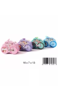 Skarbonka metalowa Rower 16x7x11 FOL TOYS 0872M  MID