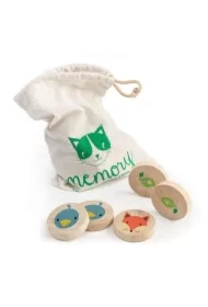 Gra memory Sprytny Kot drewniana