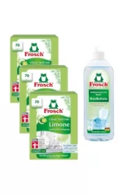 Tabletki do zmywarek Classic limonkowe + Nabłyszczacz na bazie Bioalkoholu Zestaw