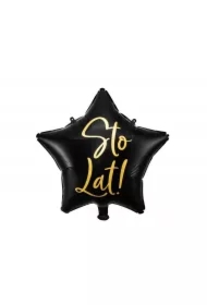 Balon foliowy Sto Lat! czarny